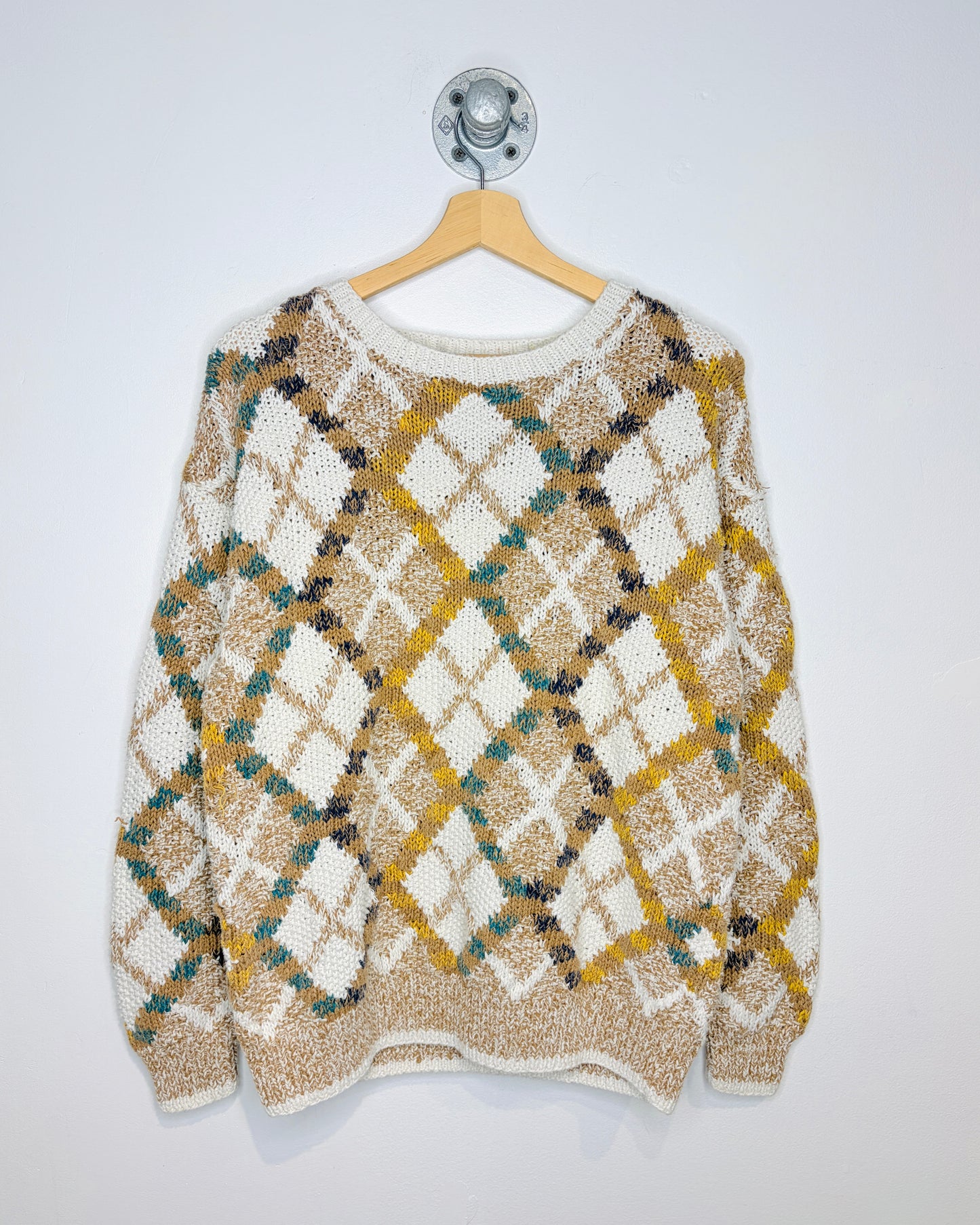 Vintage 90s Emporio Gitano Chunky White Knit Sweater