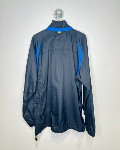 Vintage Nike Black And Blue Nylon Zip Up Jacket