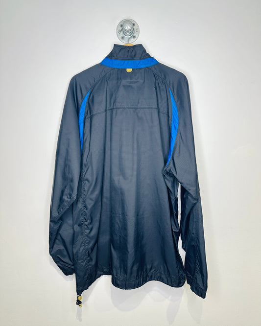 Vintage Nike Black And Blue Nylon Zip Up Jacket