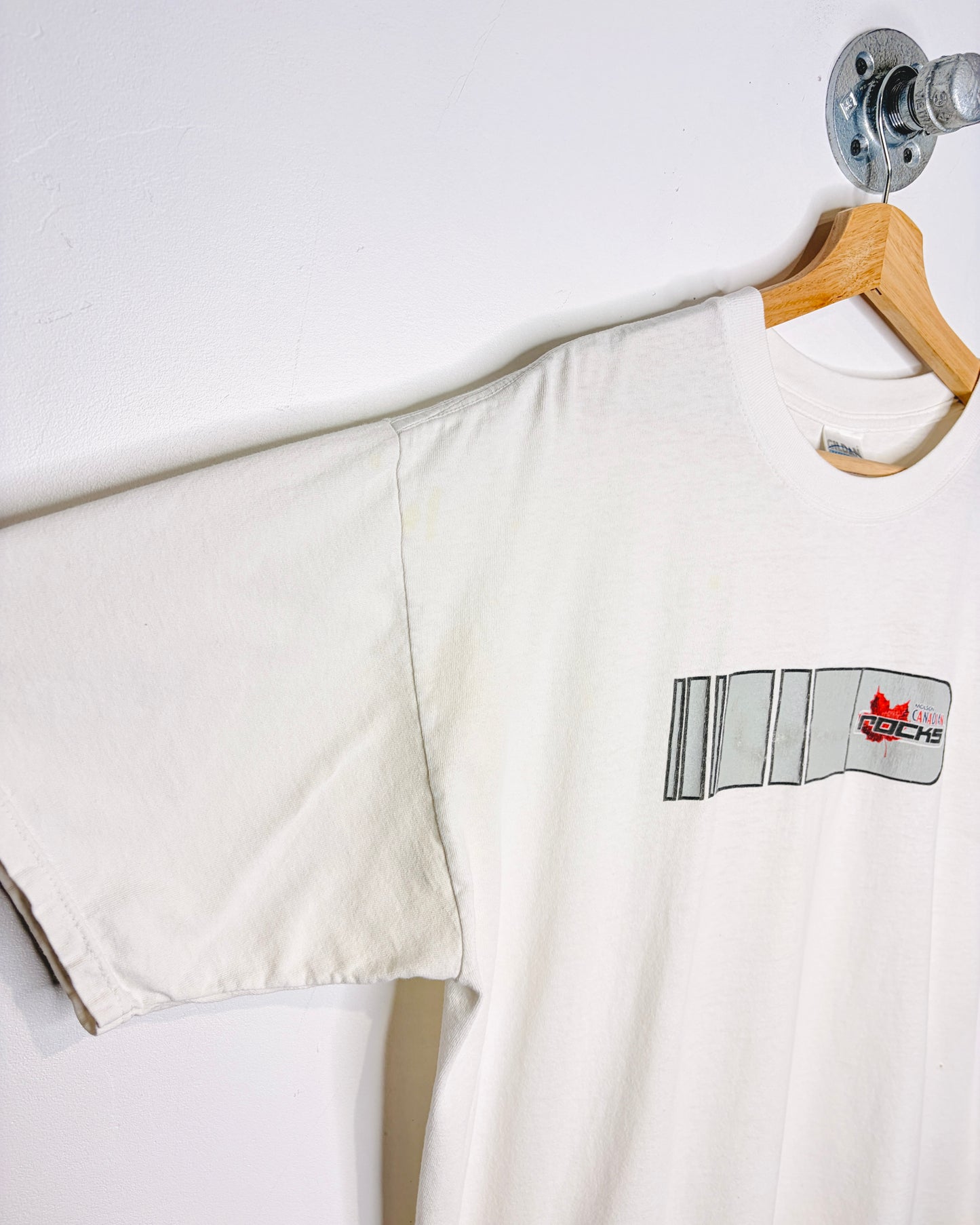 2000s Molson Canadian Rocks White Tee Shirt