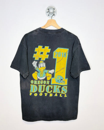 2010 Oregon Ducks Sun Faded Black Tee Shirt