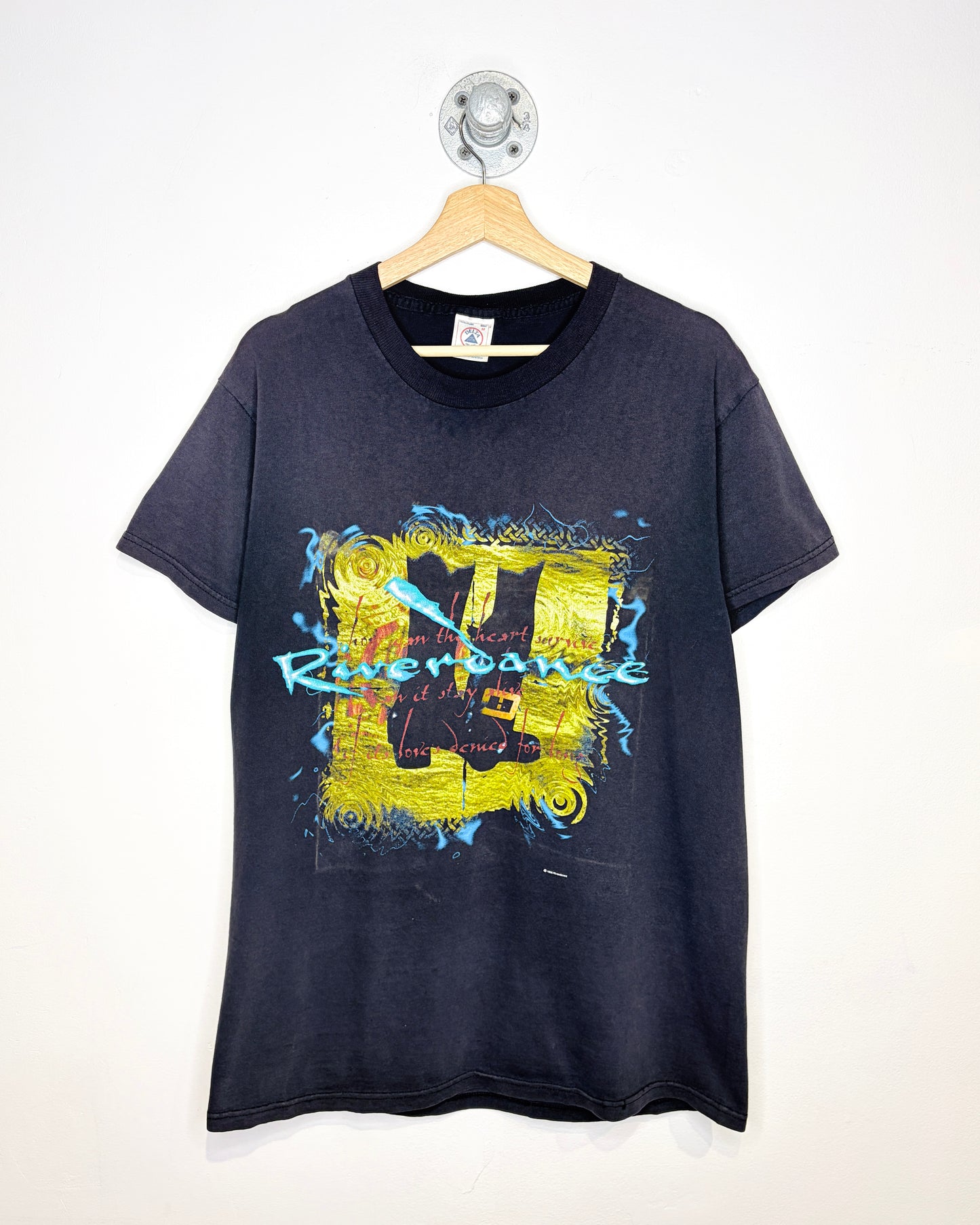 Vintage 1996 Riverdance Promo Faded Black Tee Shirt
