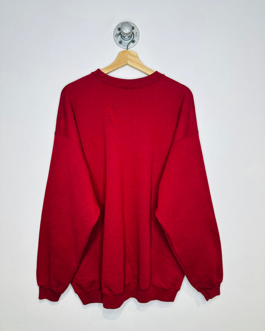 Vintage 1990s Donald Duck Burgundy Crewneck Sweatshirt
