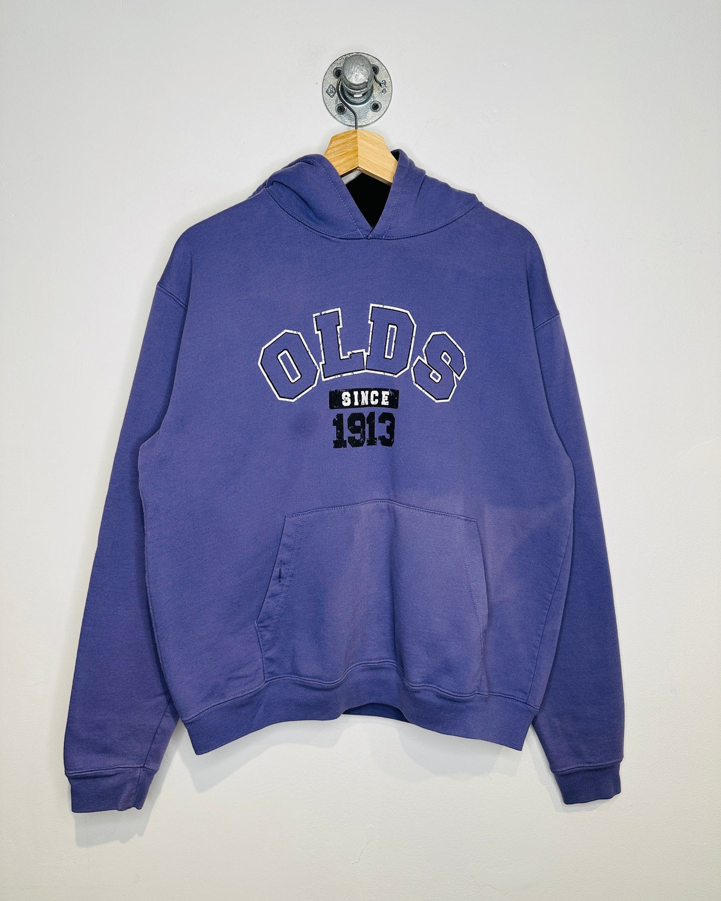 Vintage Early 1990s Olds Since 1913 Faded Purple Hoodie