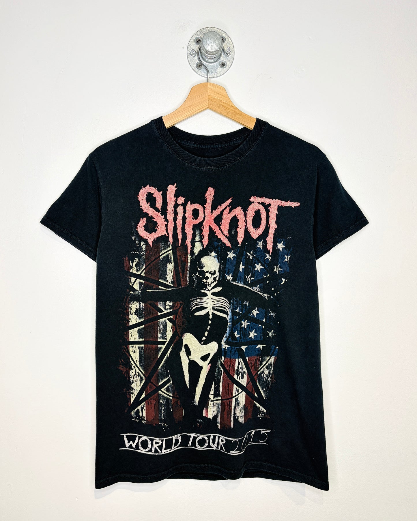 2015 Slipknot World Tour Black Tee Shirt
