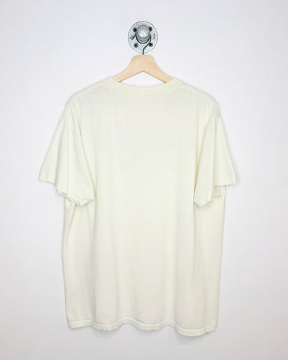 Vintage 90s Hemptown Racing Natural White Tee Shirt