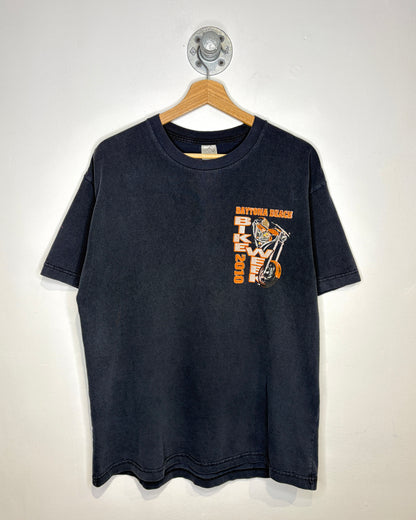 2010 Daytona Bike Week Faded Black Tee Shirt