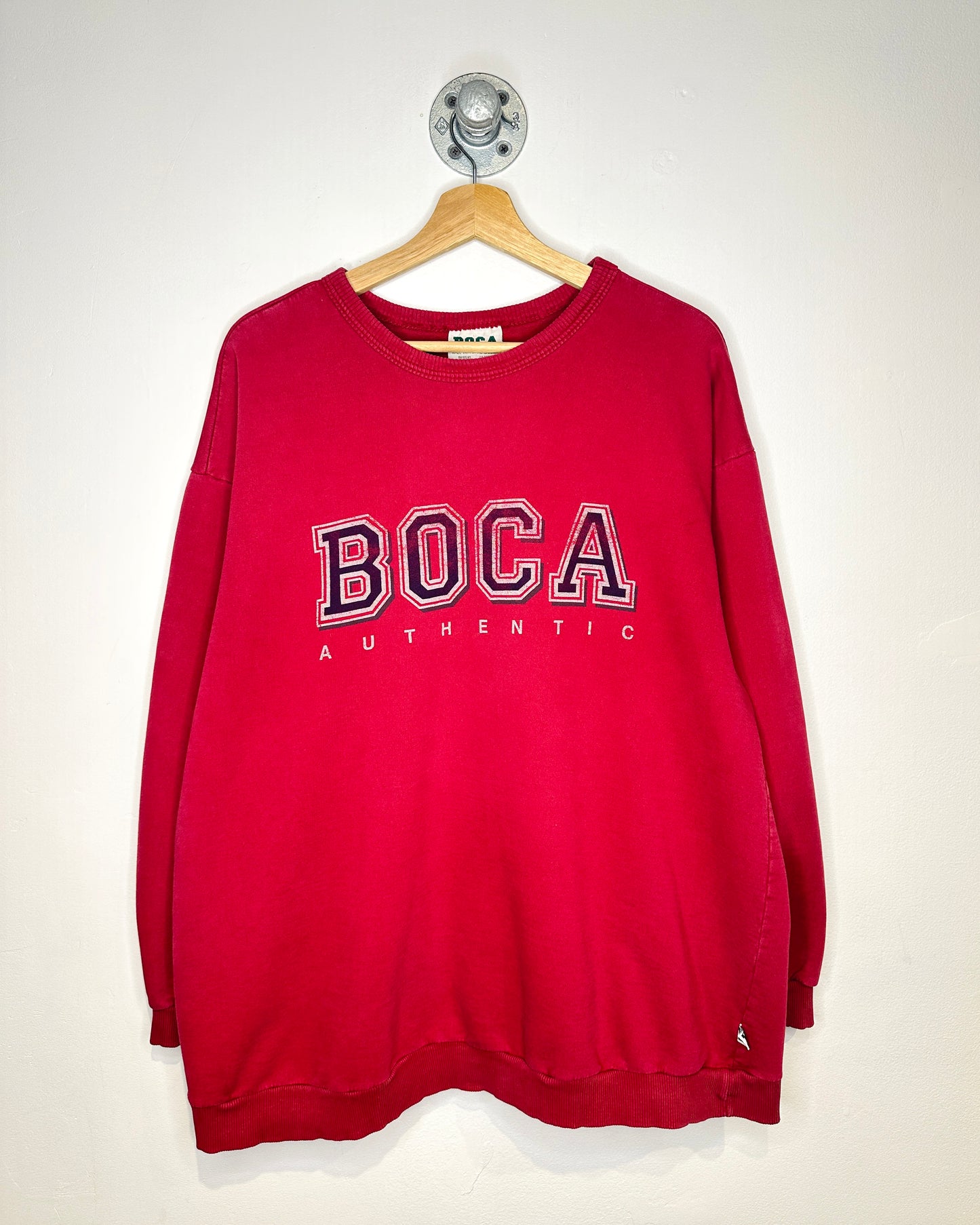 Vintage 90s Boca Faded Red Crewneck Sweatshirt