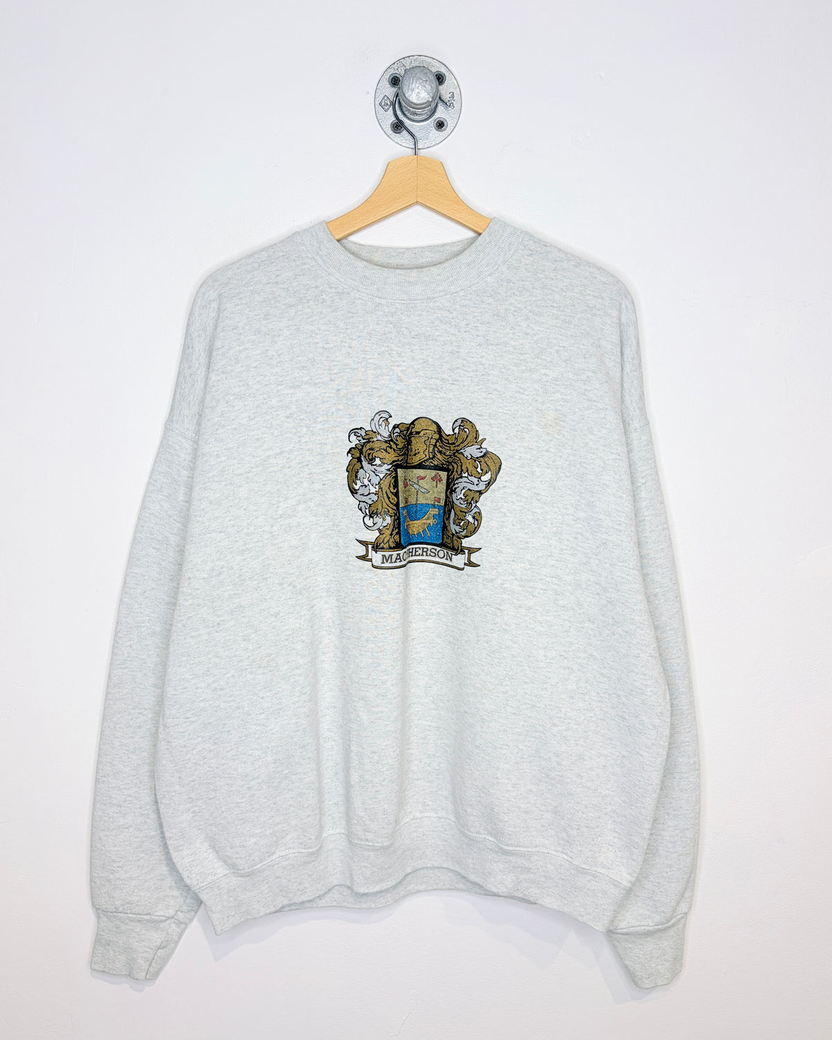 Vintage 90s Mac Pherson Ash Grey Crewneck Sweatshirt