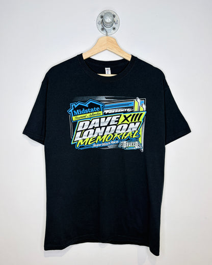 Dave XIII London Memorial Super Stock Race Black Tee Shirt