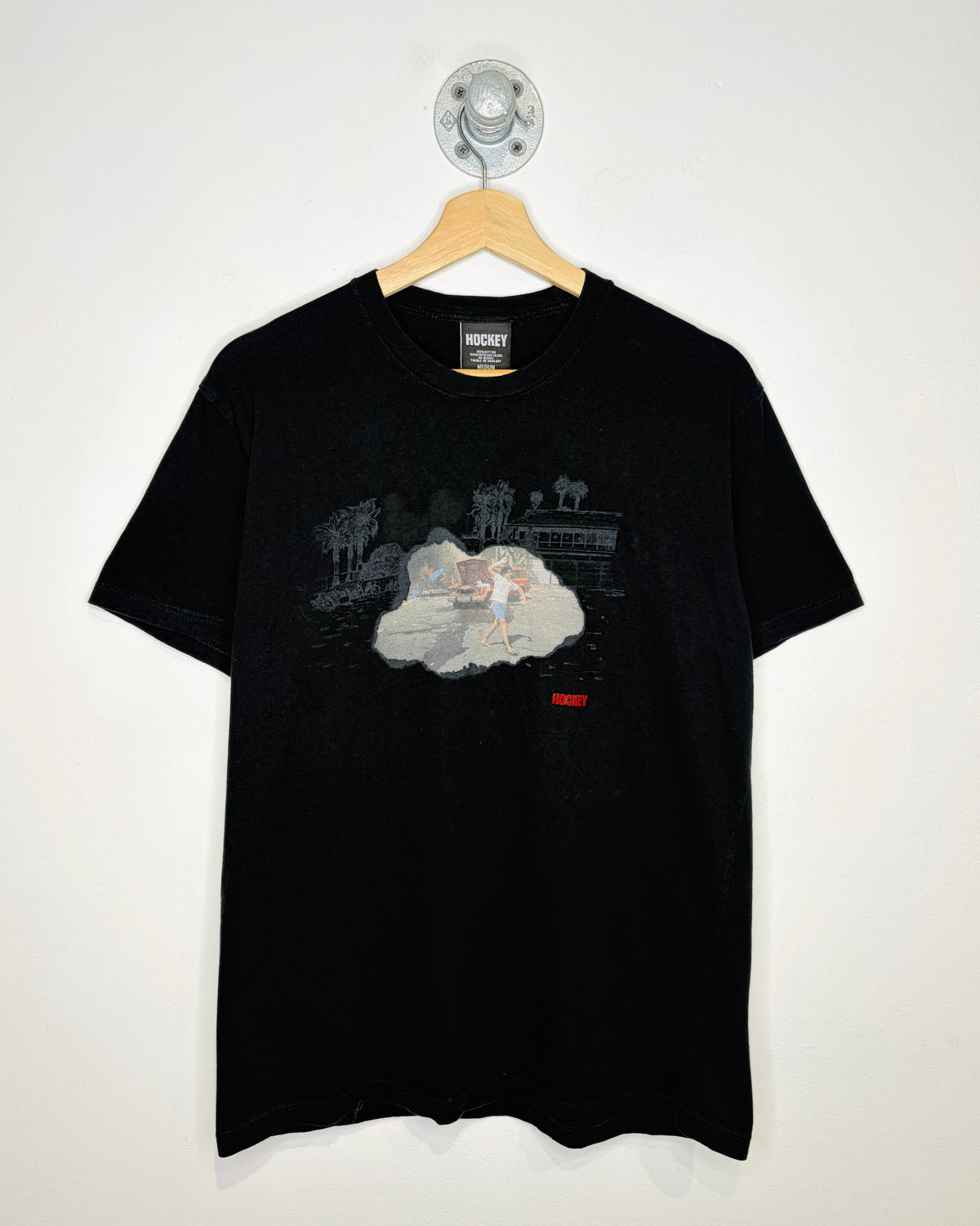 Hockey Skateboards Black Tee Shirt