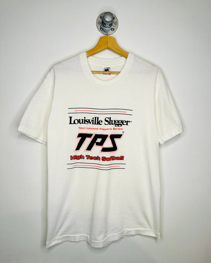 Vintage 90s Louisville Slugger White Tee Shirt