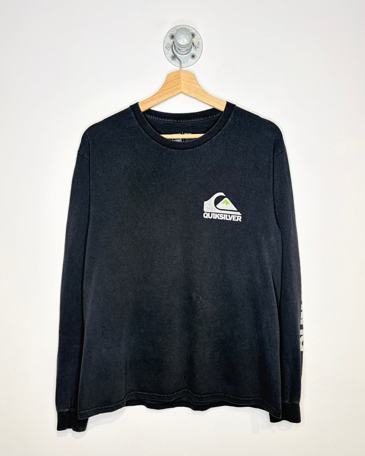 Quicksilver Faded Black Longsleeve Shirt