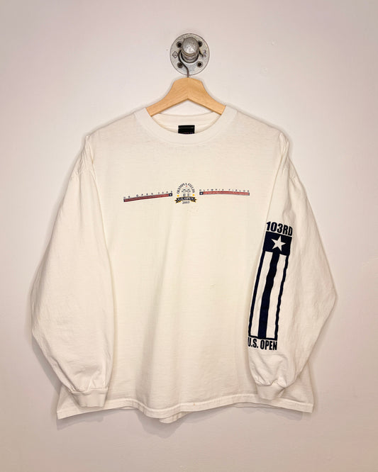 Vintage 2003 US Open Olympia Fields Golf White Longsleeve Shirt