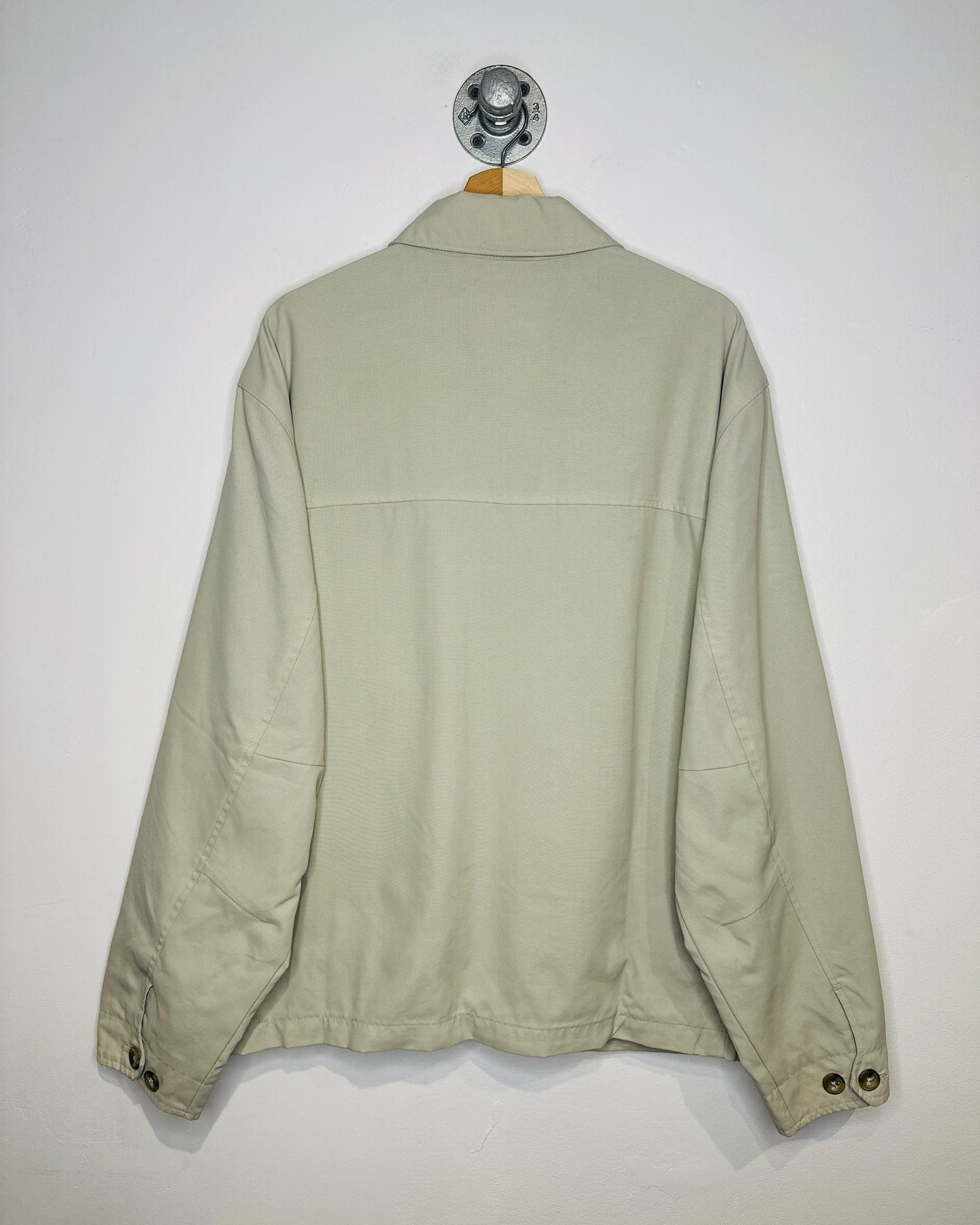 Vintage 2000s Gap Beige Nylon Lined Lightweight Jacket