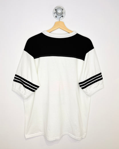 Vintage 1990 Leadsled Spectacular TwoTone White Ringer Tee Shirt