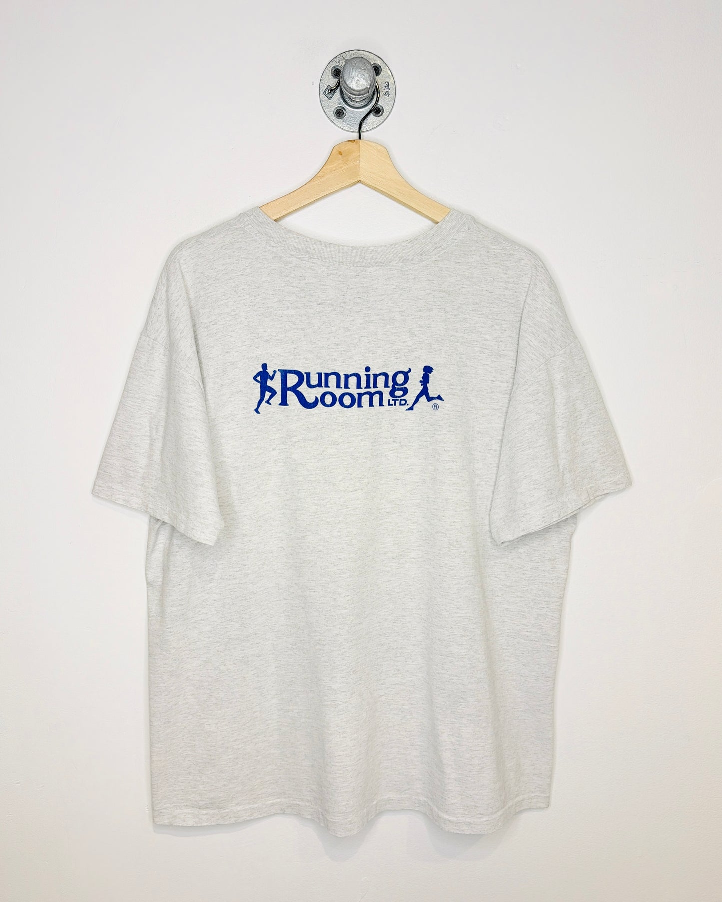 Vintage 90s Boxy University Of Alberta Phys Ed Ash Grey Tee Shirt