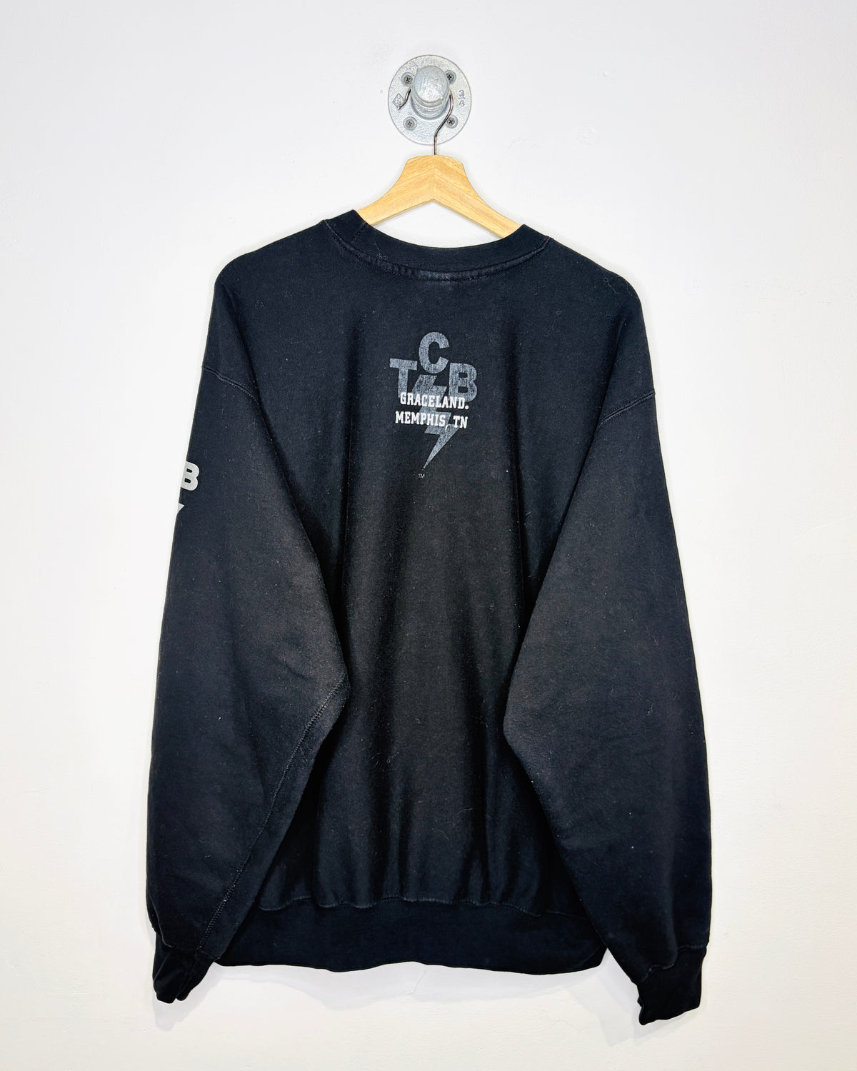 2010 Elvis Graceland Black Crewneck Sweatshirt