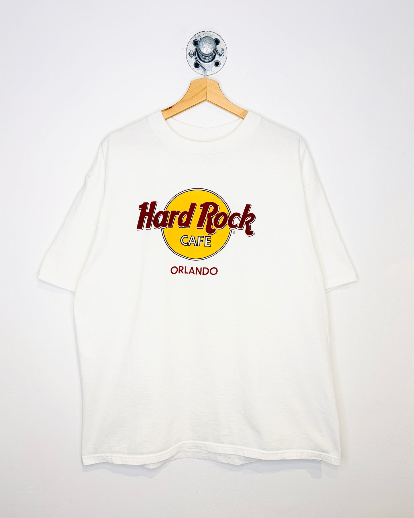 Vintage 90s Hard Rock Cafe Orlando White Tee Shirt