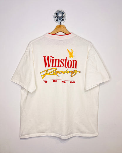 Vintage 1992 Winston Racing Team White Tee Shirt