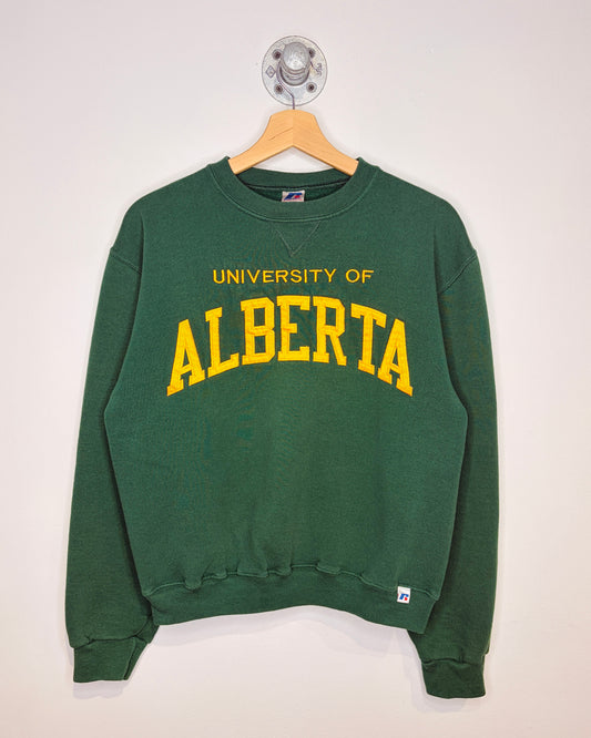 2000s University Of Alberta Green Crewneck Sweatshirt