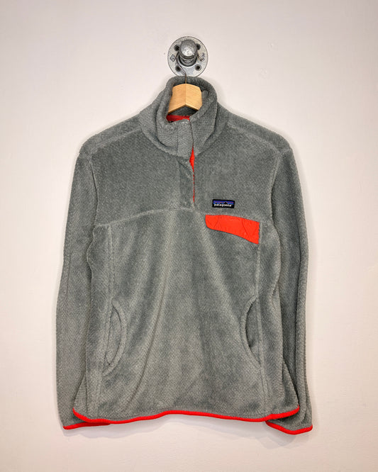 Vintage Patagonia Two Tone Grey & Red Fleece Sweater