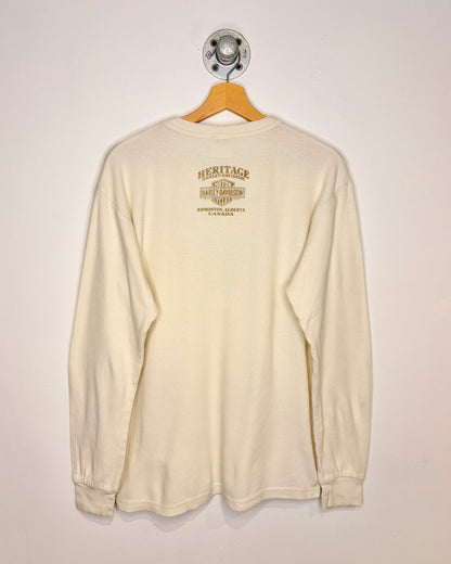 Harley Davidson Heritage Edmonton White Thermal Longsleeve Shirt