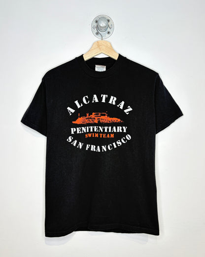 2000s Alcatraz Swim Team San Francisco Black Tee Shirt