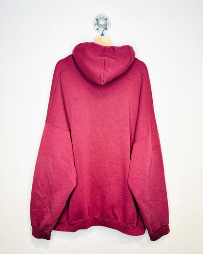 2000s PS Pro Burgundy Zip Up Hoodie