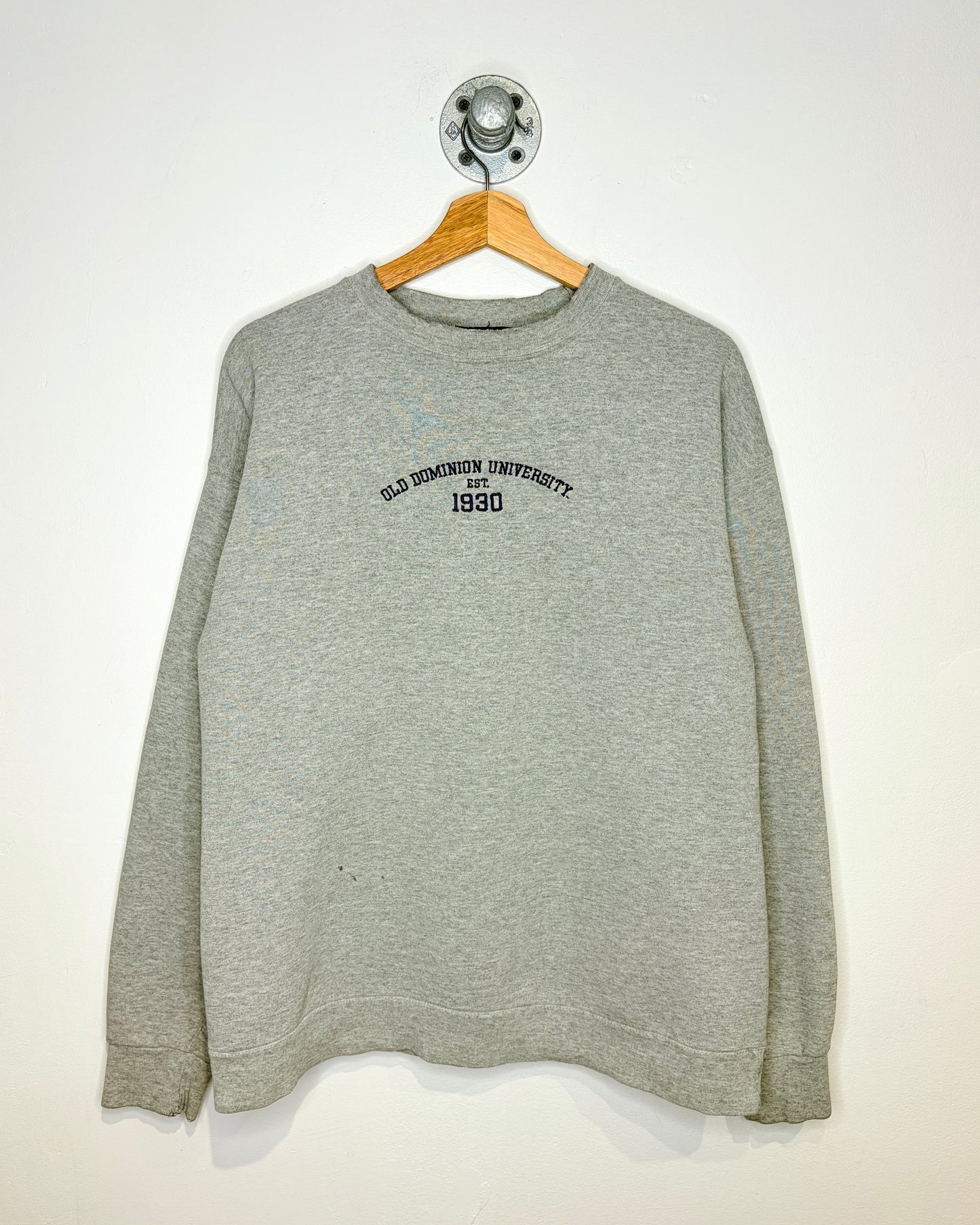 Vintage 90s Old Dominion University Grey Crewneck Sweatshirt