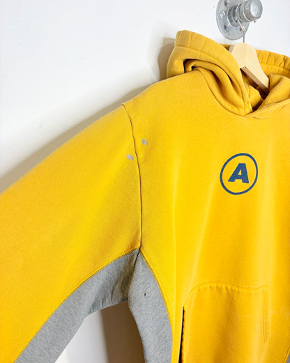 Vintage 90s/00s Boxy Abercrombie Heavyweight TwoTone Yellow Hoodie