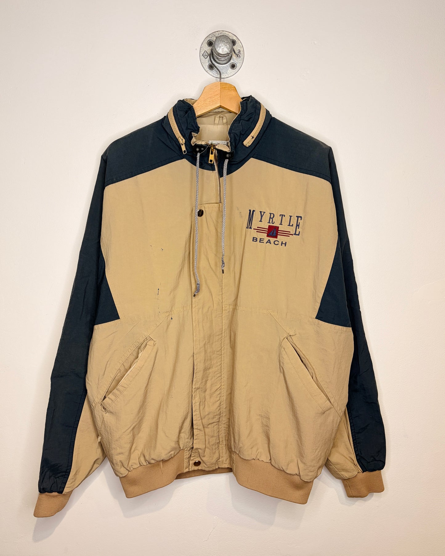 Vintage 90s Boxy Myrtle Beach TwoTone Jacket