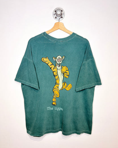 Vintage 90s “The Tigger” Faded Green Tee Shirt