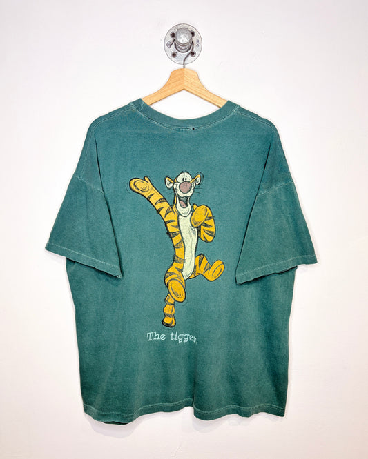 Vintage 90s “The Tigger” Faded Green Tee Shirt