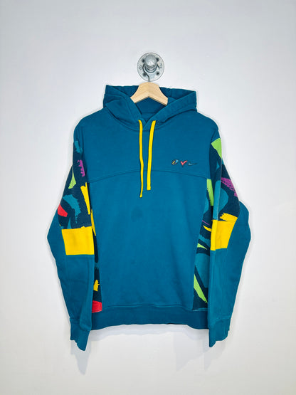 Nike Turquoise Multi Print Blocked Heart Hoodie