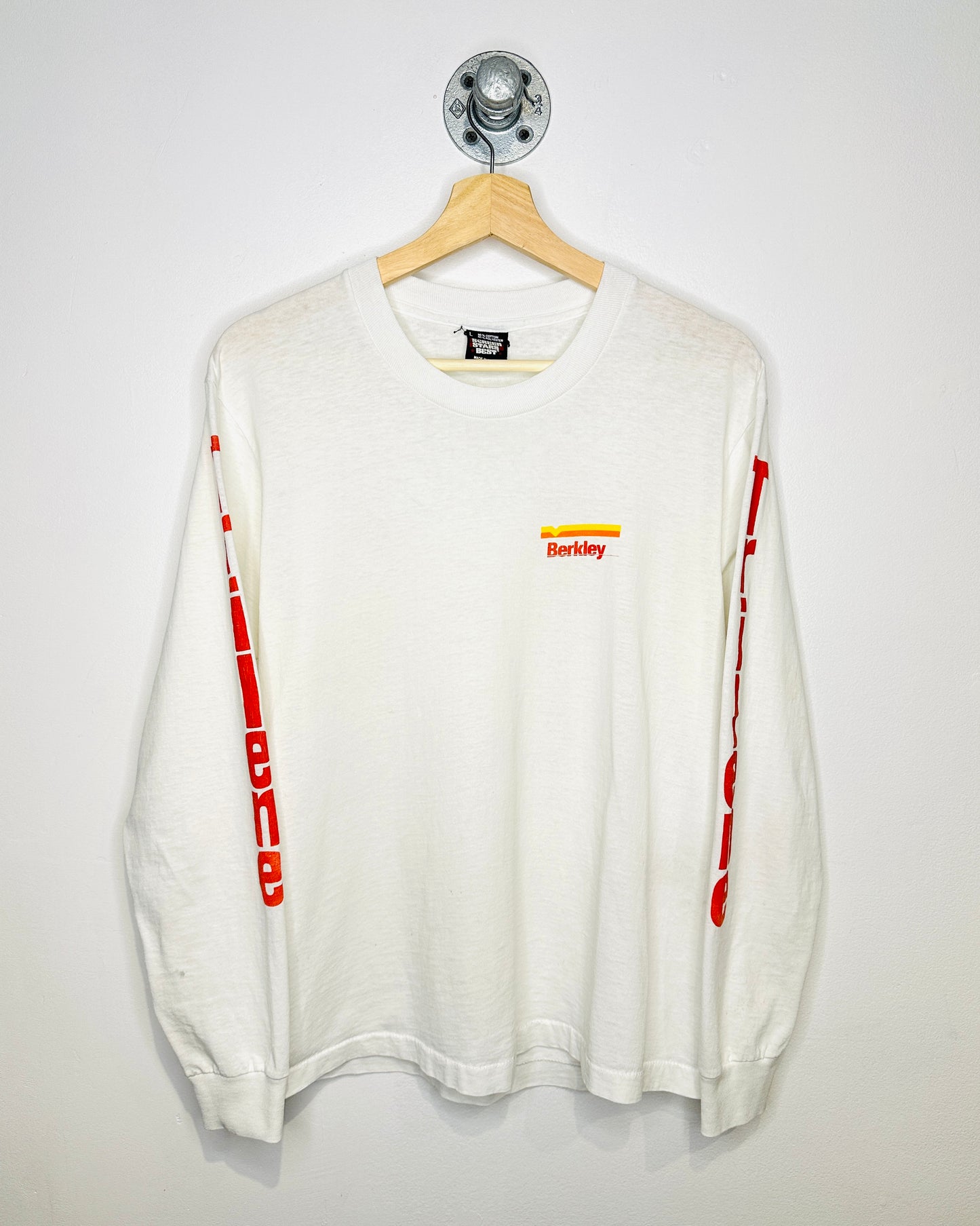 Vintage 90s Berkley Paper Thin White Longsleeve Shirt