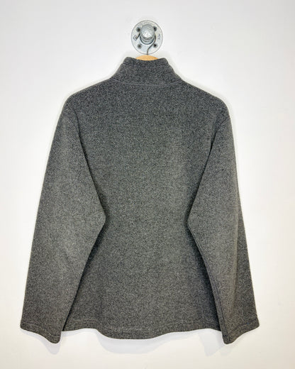 Vintage Polo Sport Dark Grey 1/4 Zip Fleece Sweatshirt