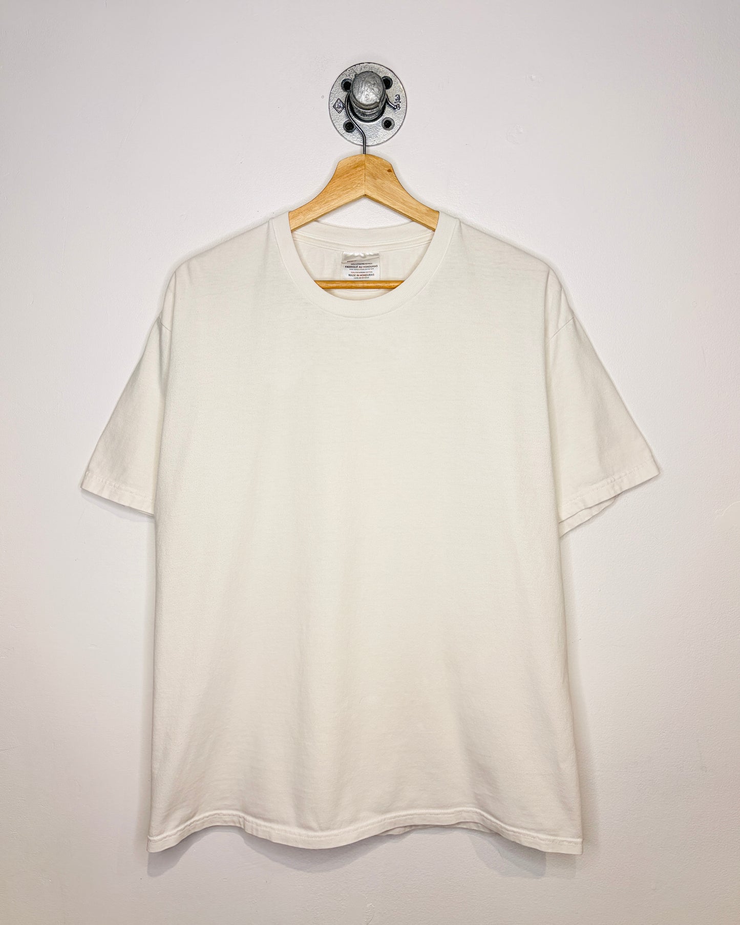 Vintage Hanes Beefy-T Blank White Tee Shirt