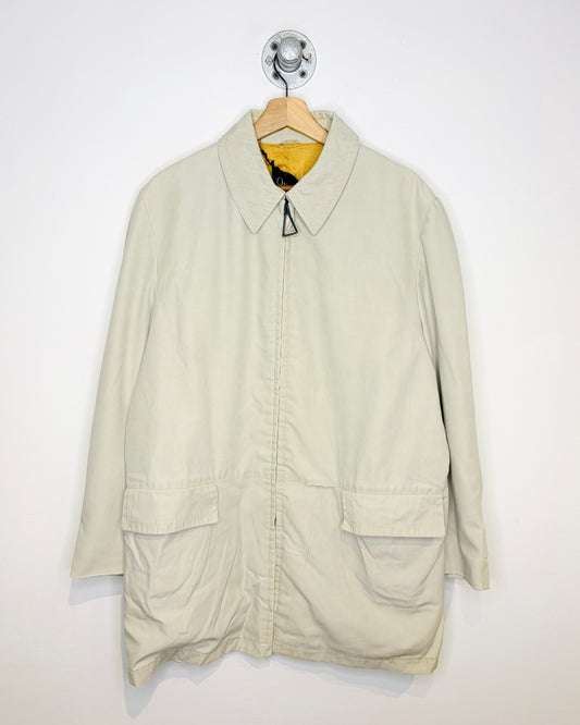 Vintage 80s Quad Coat Tan Zip Up Jacket