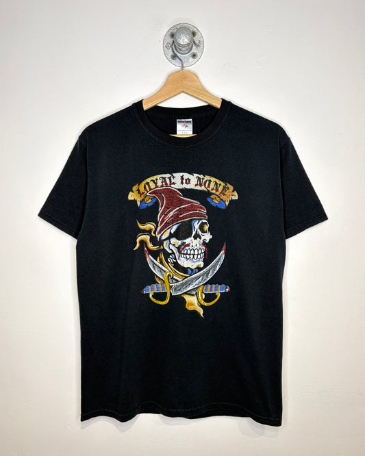 2000s Y2K Loyal To None Black Tee Shirt