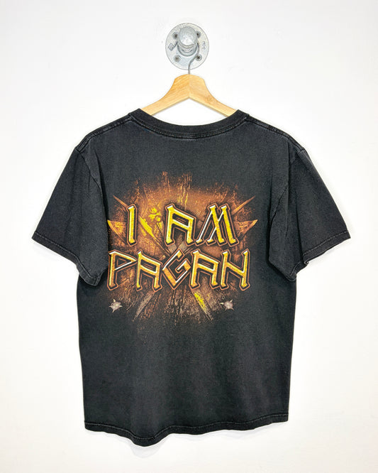 2000s Paganfest I Am Pagan Faded Black Metal Tee Shirt