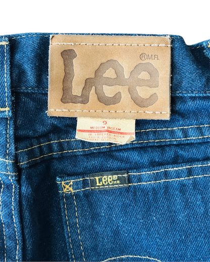 Vintage 90s Lee Jr Tapered Rider Dark Wash Jeans