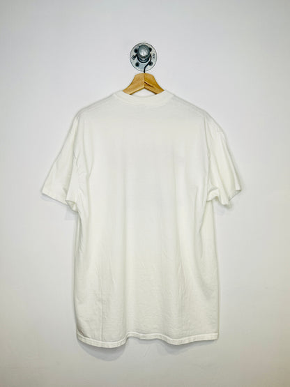 Vintage 1990s Texas Skeleton Couple Dry Heat White Tee Shirt