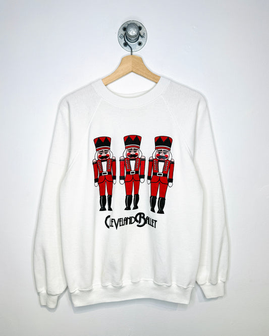 Vintage 80s Cleveland Ballet White Crewneck Sweatshirt