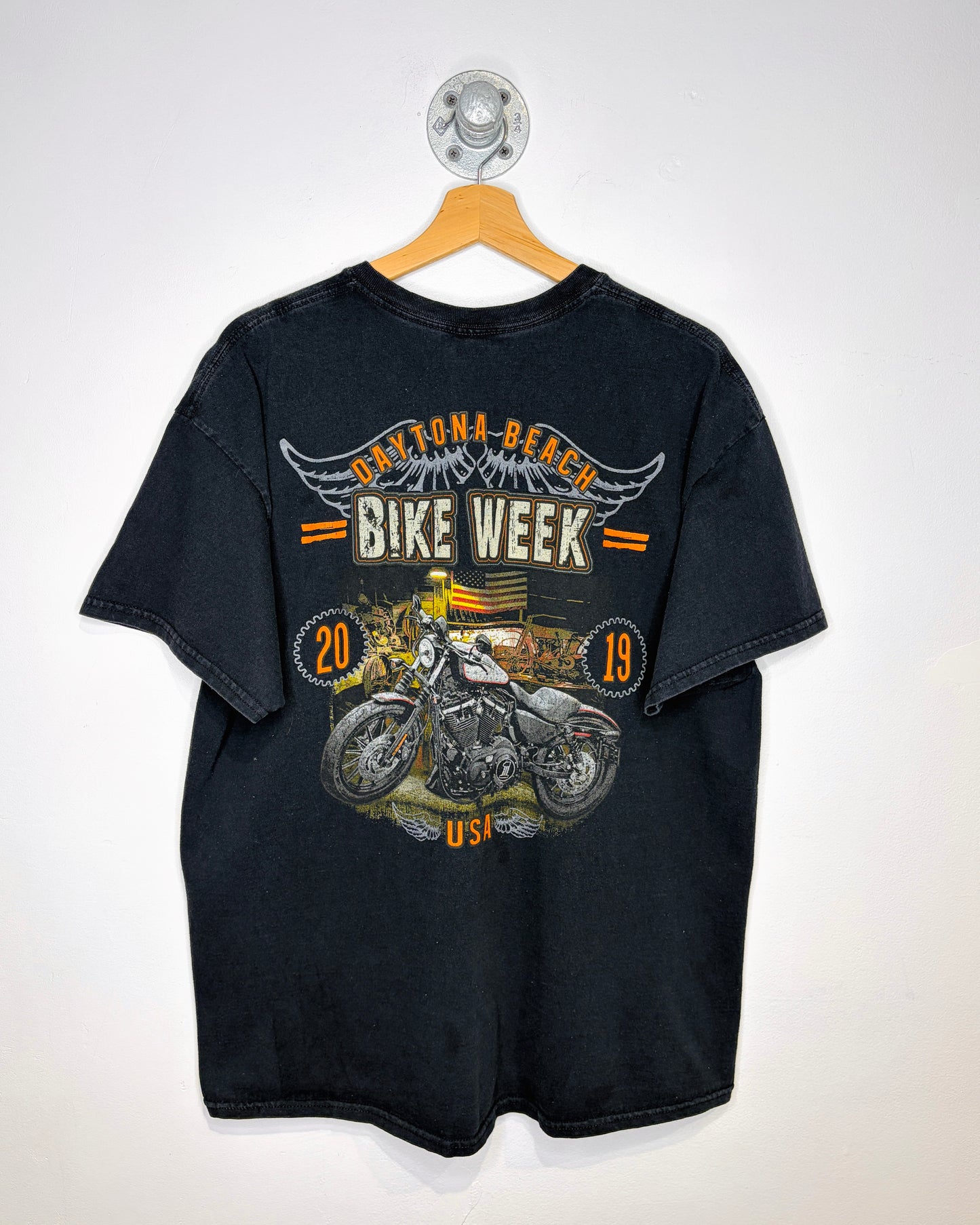Daytona Bike Week Black Biker Tee Shirt