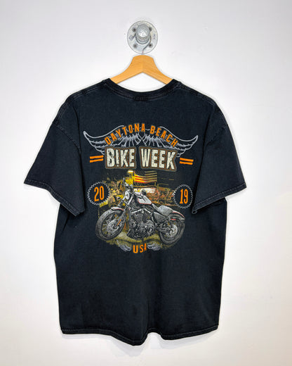 Daytona Bike Week Black Biker Tee Shirt