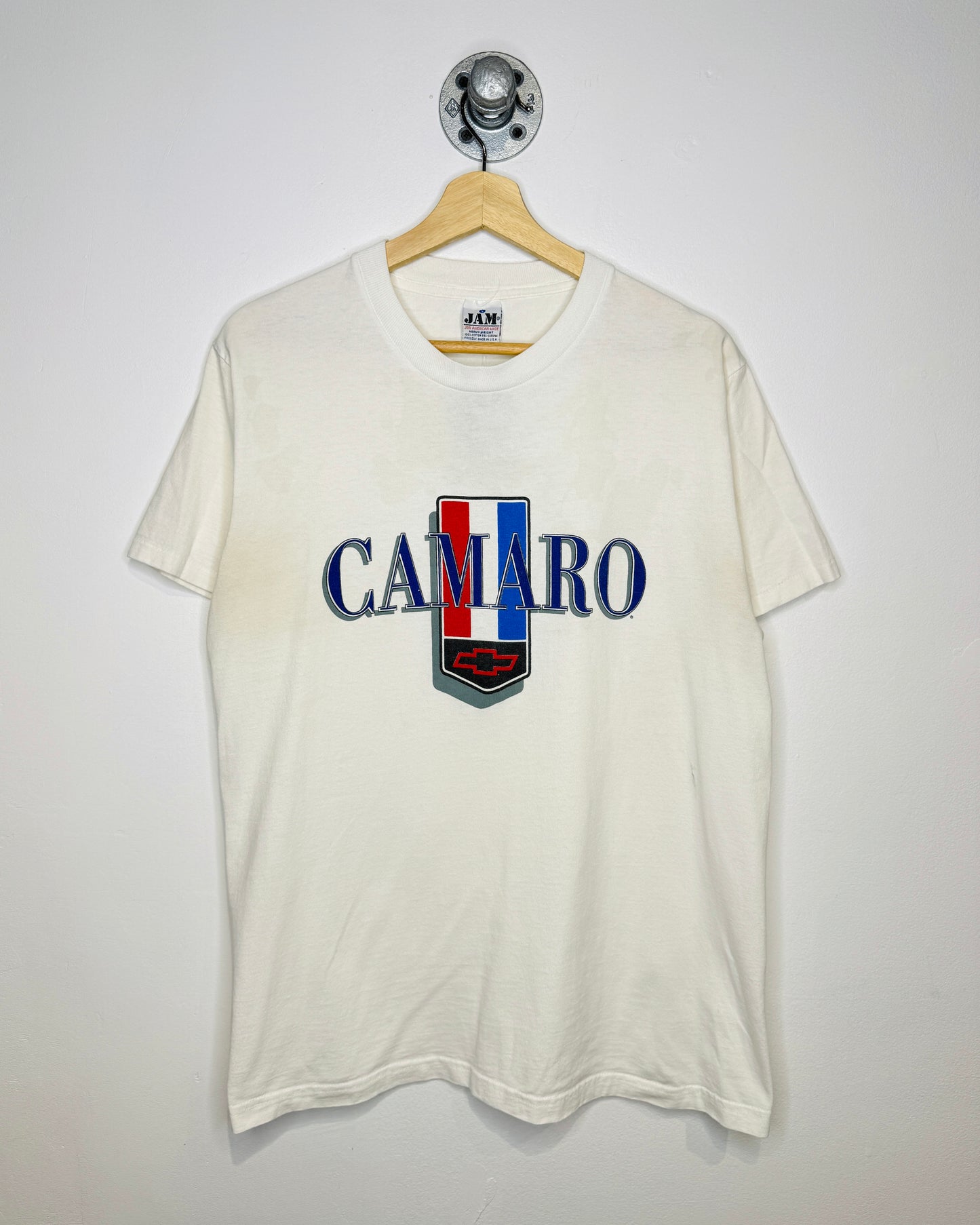 Vintage 90s Chevy Camaro White Tee Shirt