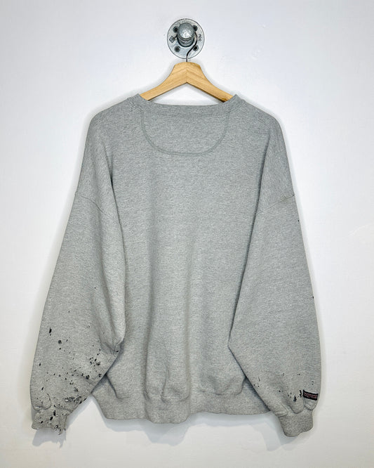 Vintage 90s Ohio State Distressed Grey Crewneck Sweatshirt