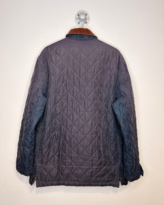 Vintage 90s Spruce Meadows Black Quilted Jacket