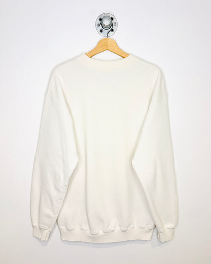 Vintage Late 1990s Biochemistry Mystery University White Crewneck Sweatshirt